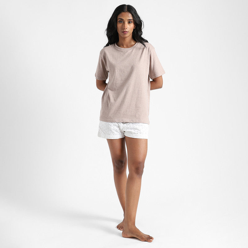 Organic Cotton T-Shirt for Women | Natural Dyed | Soil Brown