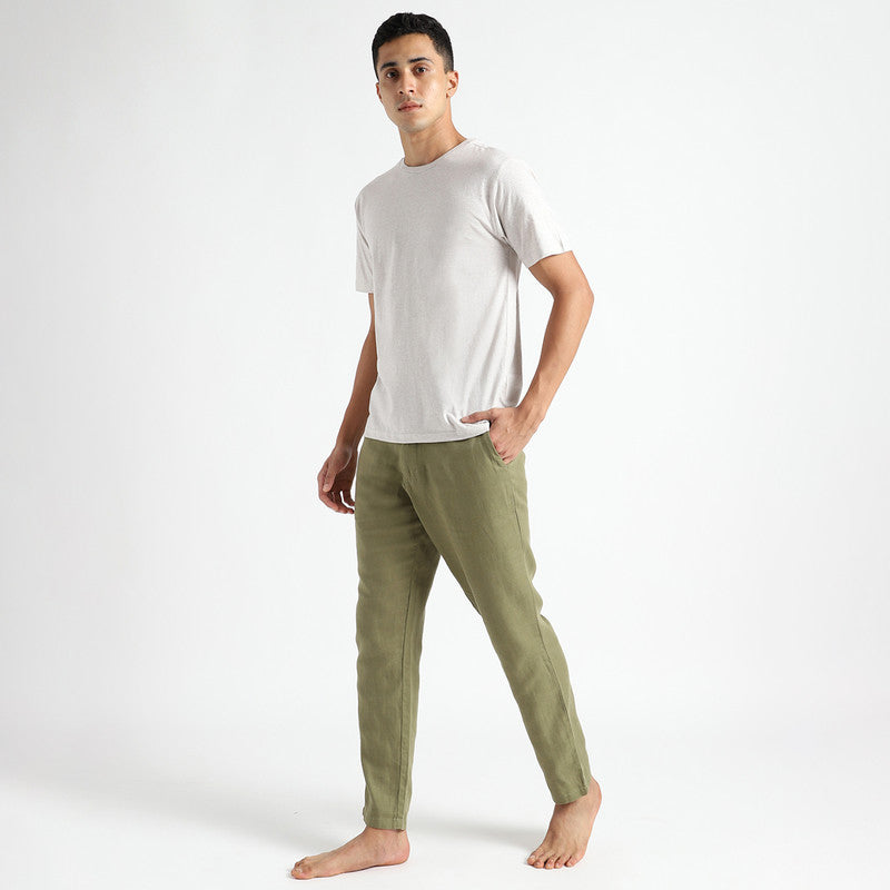 Organic Cotton T-Shirt for Men | Natural Dyed | Grey Melange