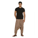 Cotton Harem Pants for Men | Brown | Stripes