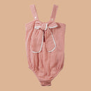 Cotton Onesie for Baby | with Adjustable Strap | Earthen Rose