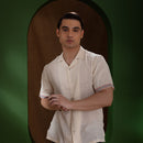 Kala Cotton Shirt for Men | Half Sleeves | Ivory