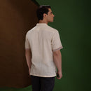 Kala Cotton Shirt for Men | Half Sleeves | Ivory