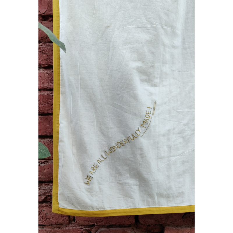 Cotton Dohar Blanket for Babies | White