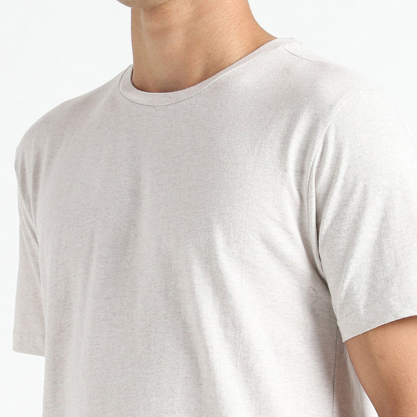 Organic Cotton T-Shirt for Men | Natural Dyed | Grey Melange