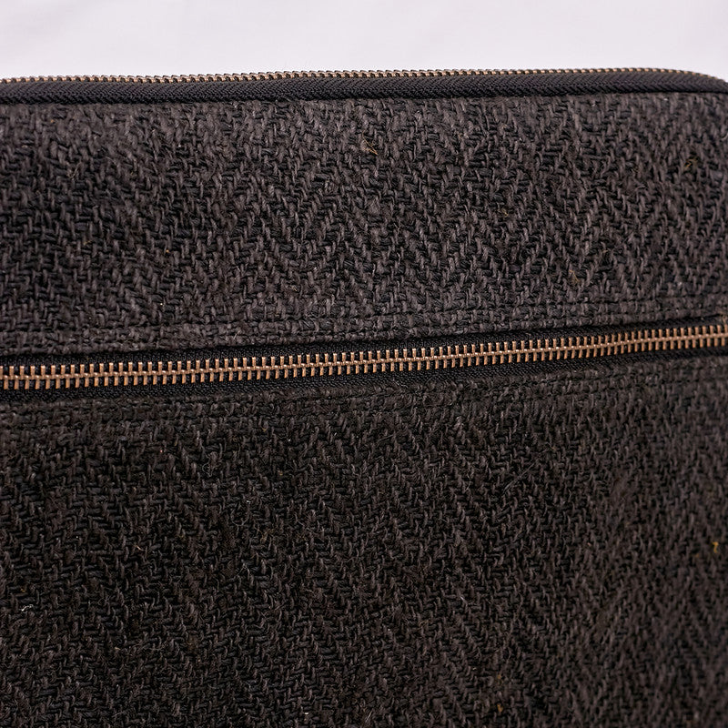 Hemp Laptop Sleeve Bag | Black | 15-16 inches