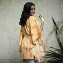 Yellow Short Kaftan | Lyocell | Printed