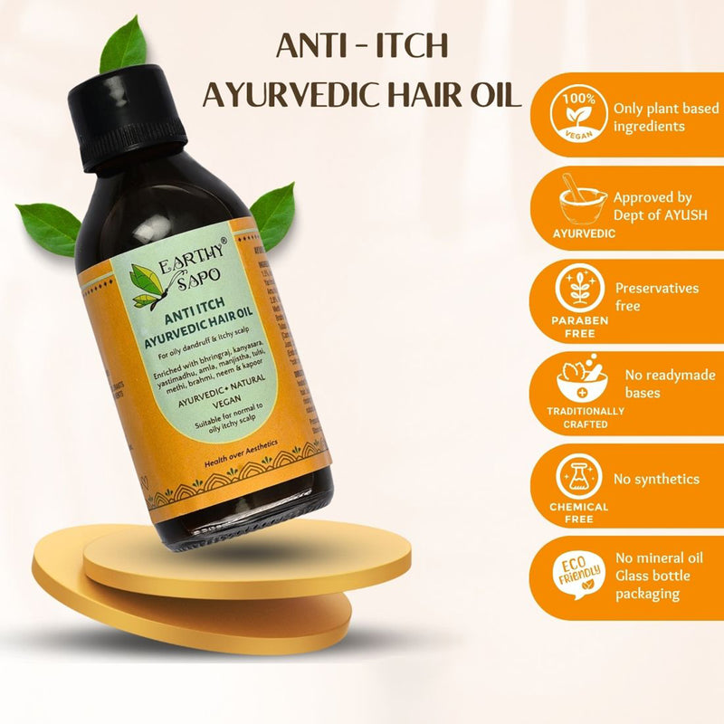 Ayurvedic Hair Oil | Dandruff & itchy scalp | 100ml