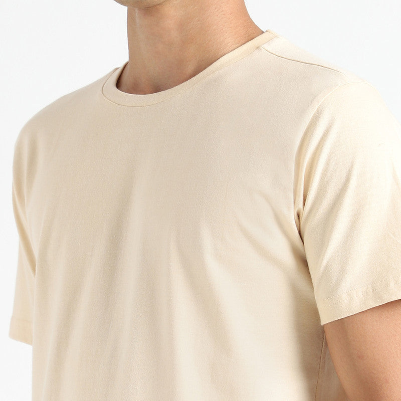 Organic Cotton T-Shirt for Men | Natural Dyed | Rust Cream