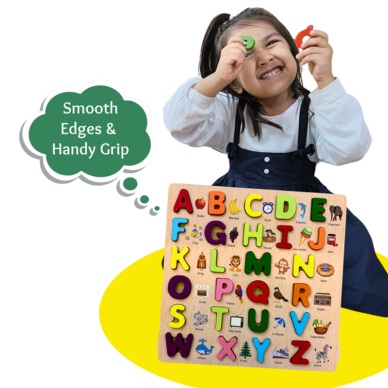 Capital Alphabets Fun Learning Wooden Board