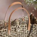 Mini Handbag for Women | Sabai Grass | Gold