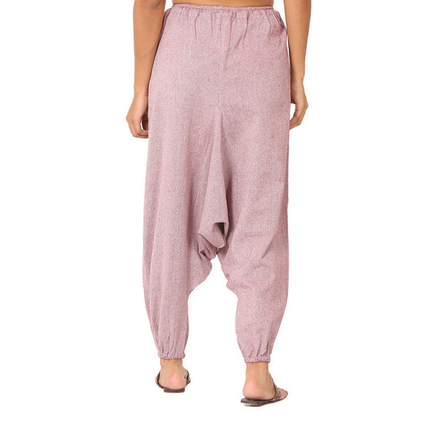 Cotton Harem Pants for Women | Wine