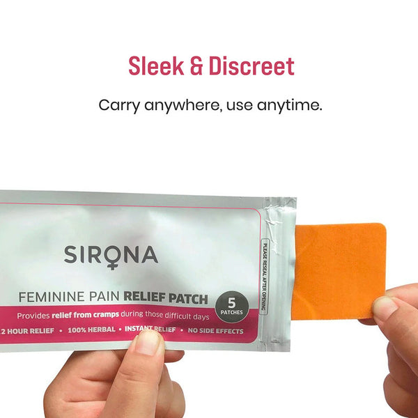 Sirona Feminine Pain Relief Patches | Instant Relief | 5 Patches