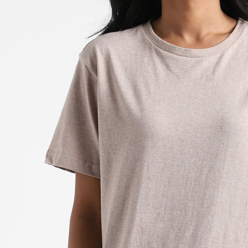 Organic Cotton T-Shirt for Women | Natural Dyed | Soil Brown