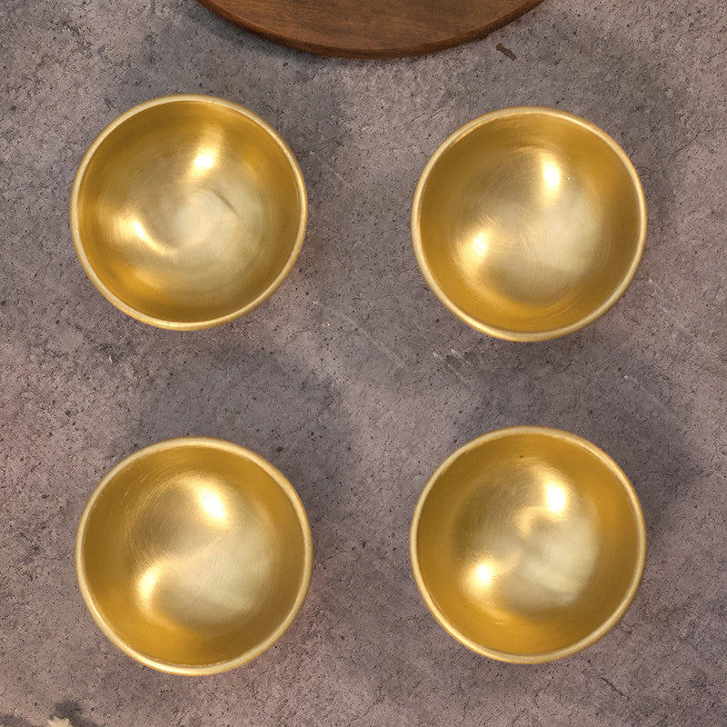 Brass Dip Bowl | Lead-Free | Set of 4