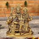 Brass Shiv Parivar Idol | Gold