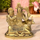 Brass Shiv Parivar Idol | Gold