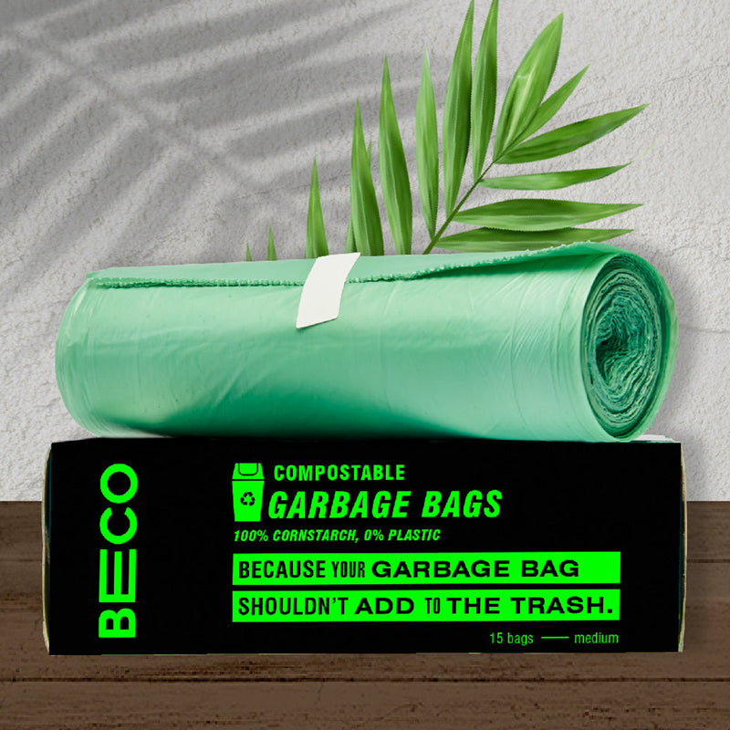 Garbage Bags | Compostable Medium | 19 X 21 | 15 Pieces | Pack of 3