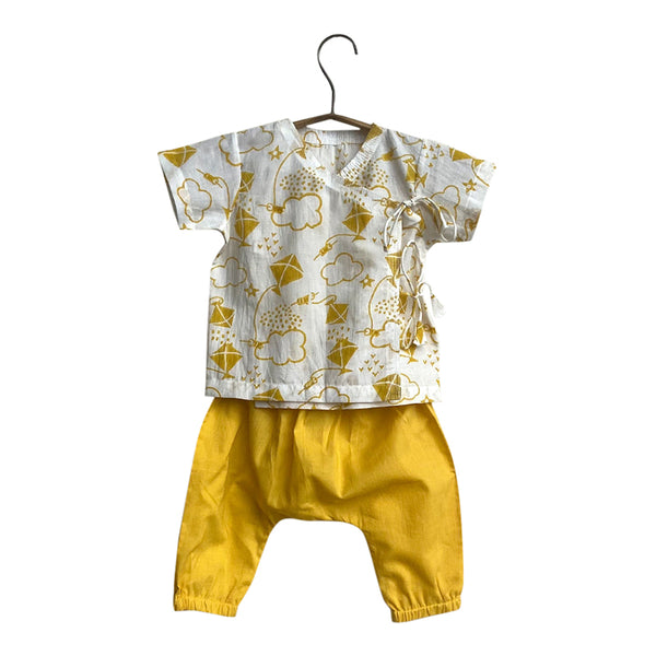 Organic Cotton Pant Set for Baby | Yellow