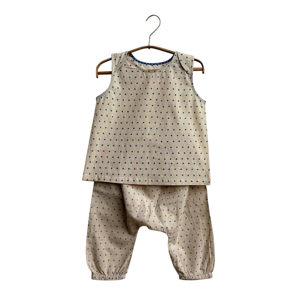 Organic Cotton Baby Jabla With Pants | Indigo Raidana