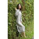 Cotton Handwoven Striped Shirt Dress | Blue & White