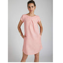 Hemp A-Line Dress | Peach