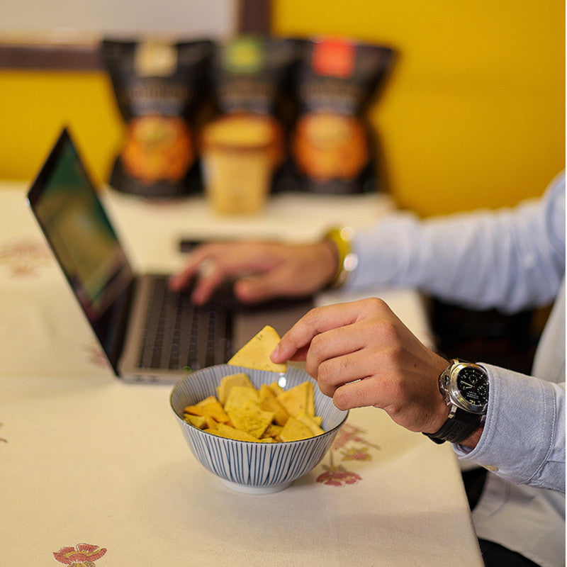 Baked Pita Chips | Olives & Herbs | Starter Chips | Healthy Snack | Nachos & Tortillas | 125 g.