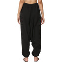 Cotton Black Harem Pants for Women