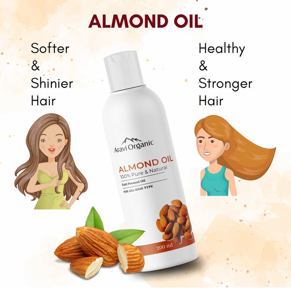 Almond Carrier Oil | Strengthens Hair | 200 ml