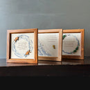 Wooden Affirmation Frame | Peace | Brown