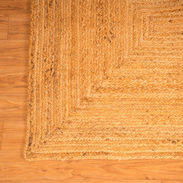 Jute Floor Rectangle Carpet | Beige | Ultra Large - 4 x 3 Feet