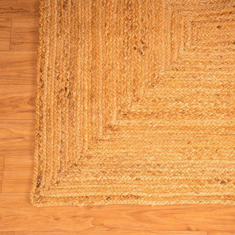 Jute Floor Rectangle Carpet | Beige | Ultra Large - 4 x 3 Feet