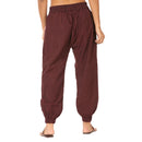 Cotton Jogger Pants for Women | Maroon | Front Pocket