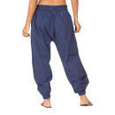 Cotton Jogger Pants for Women | Dark Blue | Front Pocket
