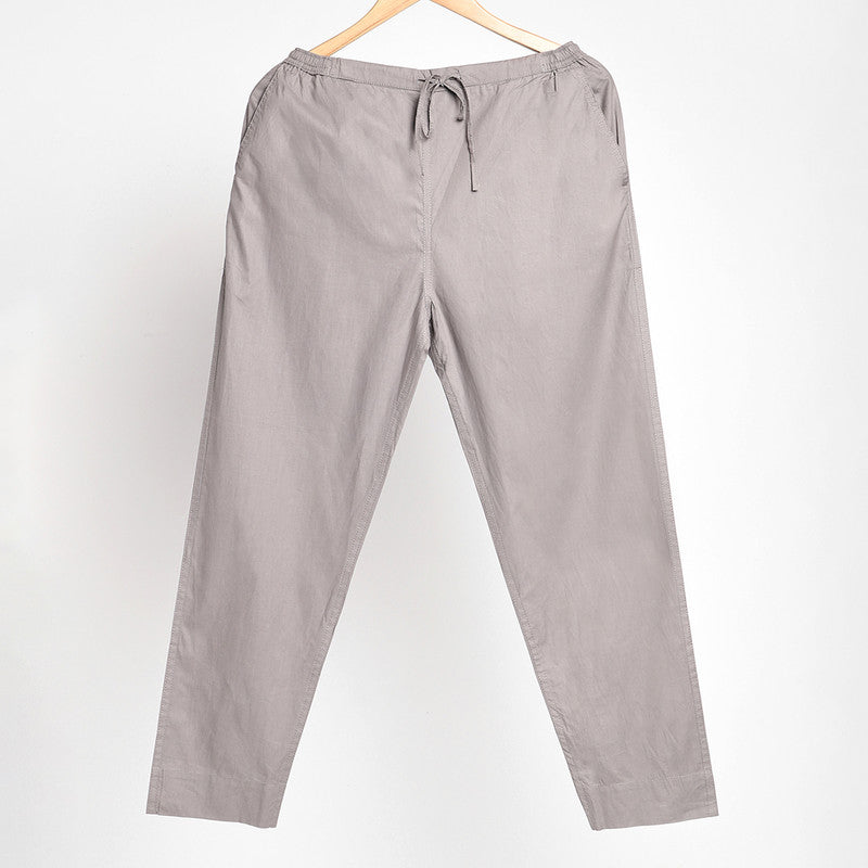 Organic Cotton Women Pants | Slim Fit | Grey