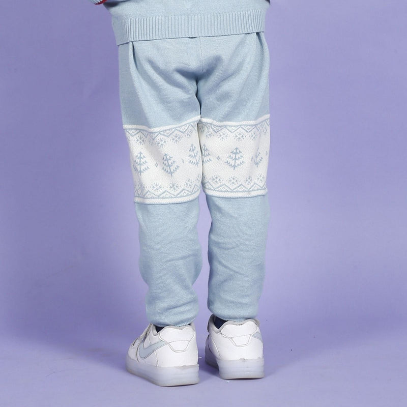 Cotton Diaper Lower for Kids & Babies | Pine Tree Print | Blue
