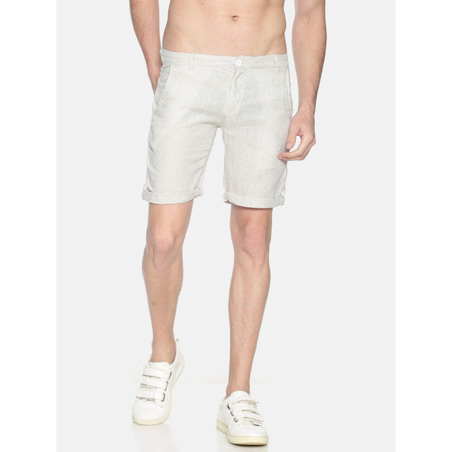 Hemp Slim Fit Shorts | White