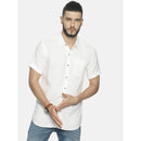 Hemp Slim Fit Casual Shirt | White