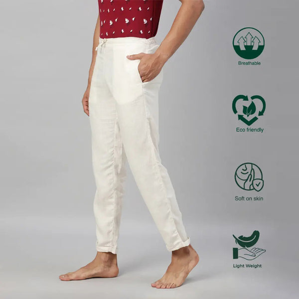 Linen Pants | Lounge Pants | Off White