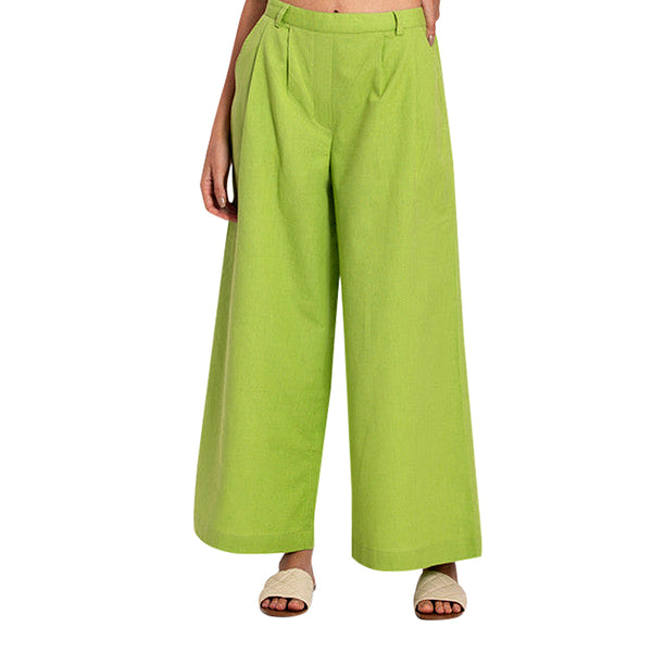 Green Flax Linen Pants