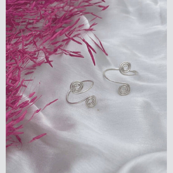 92.5 Silver Long Toe Rings