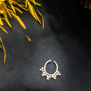 Silver Sun Clip Nose Ring