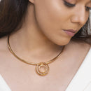 Brass Hasli Necklace | Gold Plated