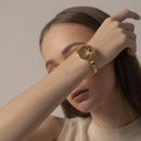 Brass Circular Bracelet | Handmade | Gold Plated