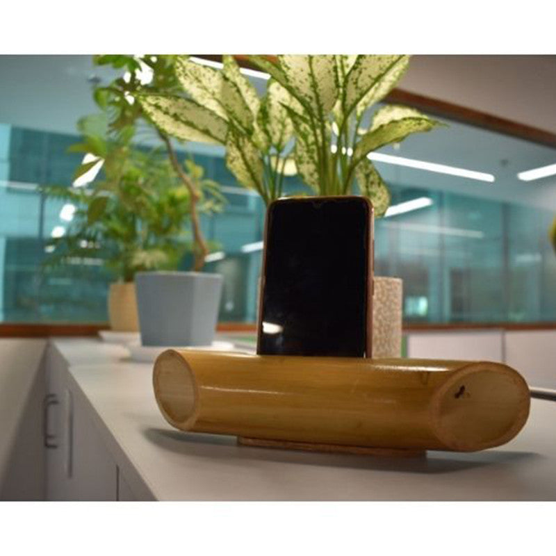 Bamboo Speaker Stand | Natural Brown