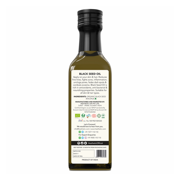 Kalonji Oil | Hair Growth Oil | Cold Pressed Black Seed Oil | 100 ml.