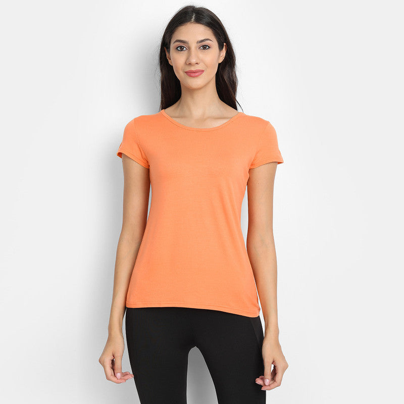 Bamboo Fabric T-shirt | Orange