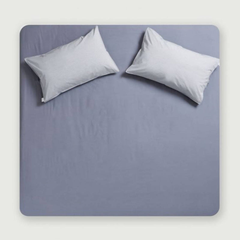 Organic Cotton Sheets with Reversible Pillowcases | Slate | Set of 2