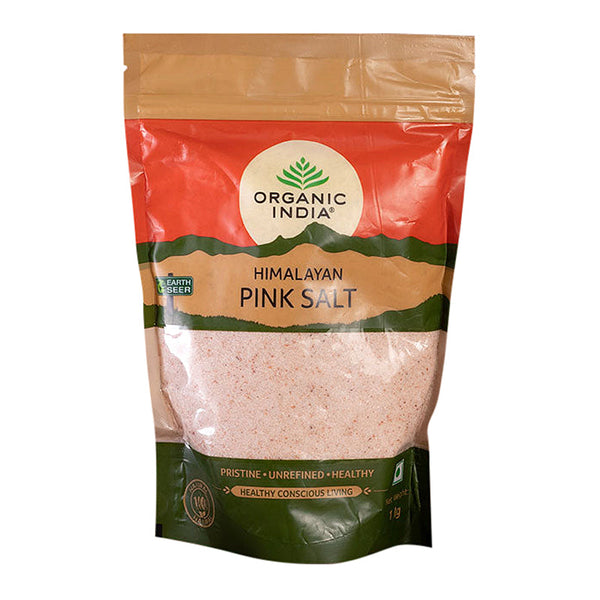 Organic India | Natural Pink Rock Salt | Sendha Namak | 1 kg