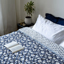 Cotton Quilt | Block Printed | Blue