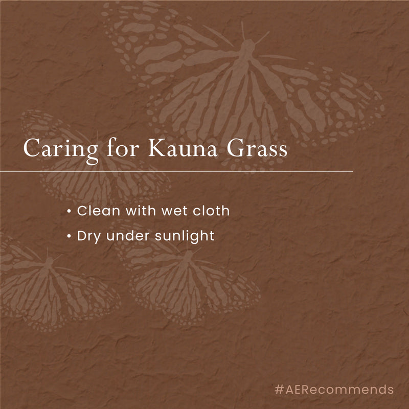 Natural Kauna Grass Handbag | Large